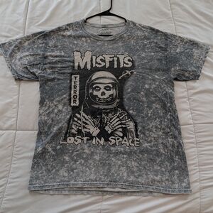 Misfits 'Lost in Space' Graphic Tee - Acid Wash Black